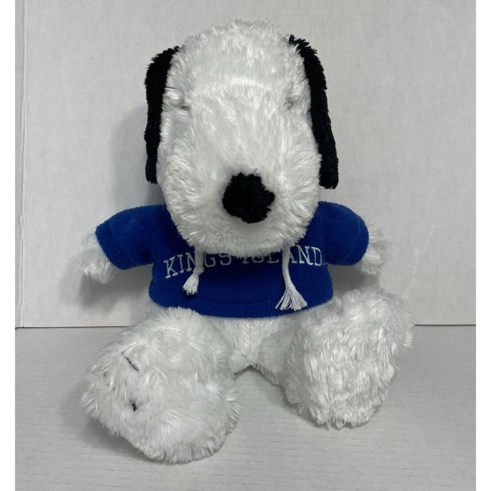 SNOOPY Kings Island Blue Hoodie Plush Cedar Fair 2010 16”